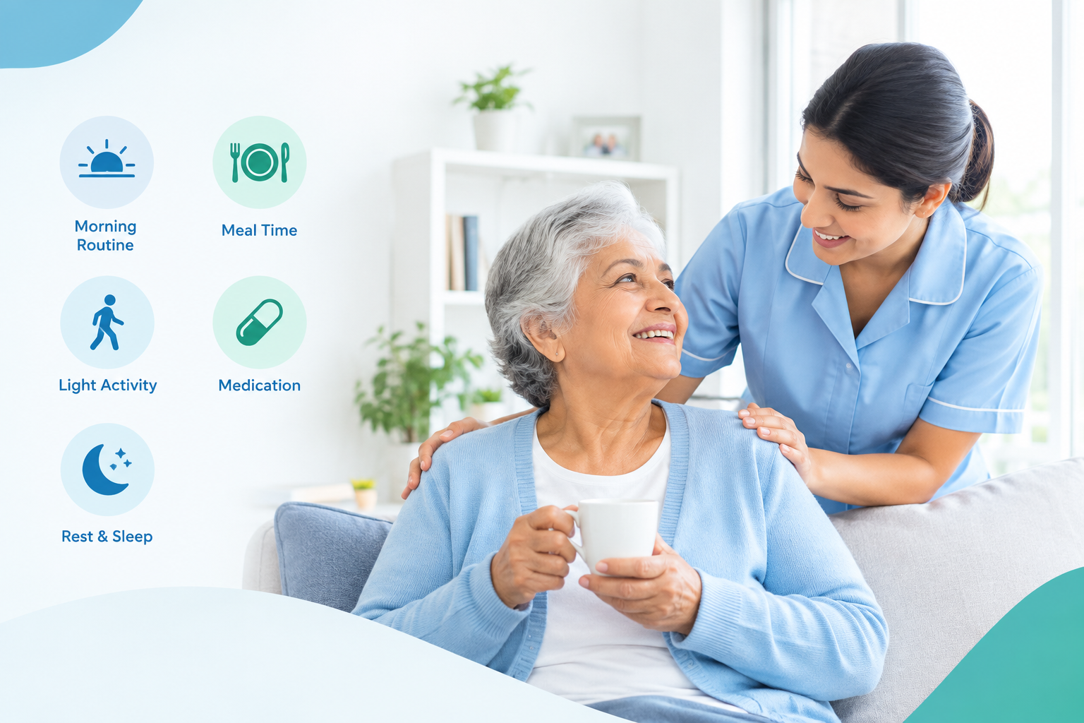 Daily Senior Care Routine at Home for Comfort & Independence